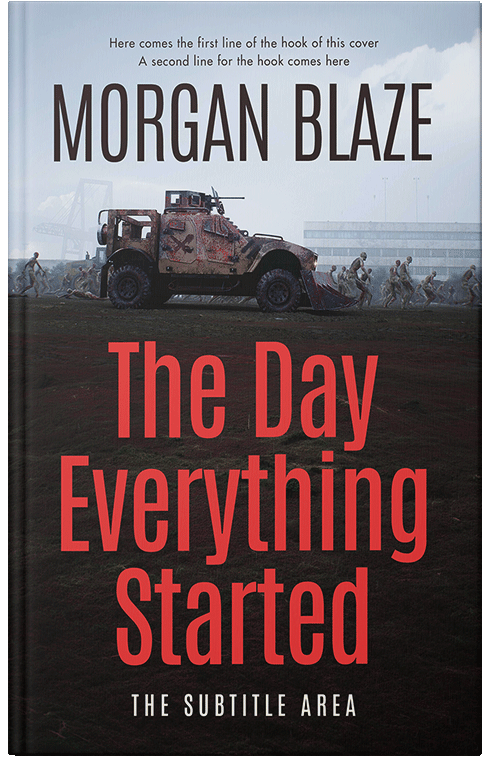 Front view of Cocoa Brown #35813 - Premade Apocalyptica Book Cover | BookCoverZone*