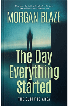 Pre Made Book Cover Moss Green