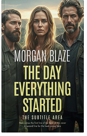 Pre Made Book Cover Winter Hazel