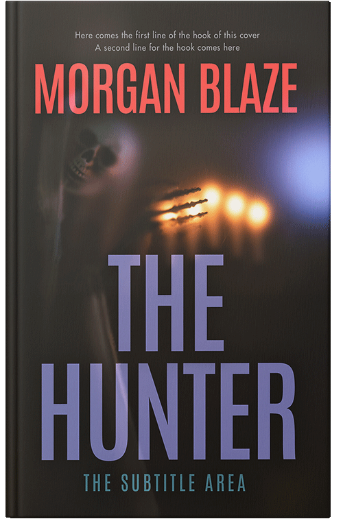 Front view of Premade Horror Book Cover - Cocoa Brown