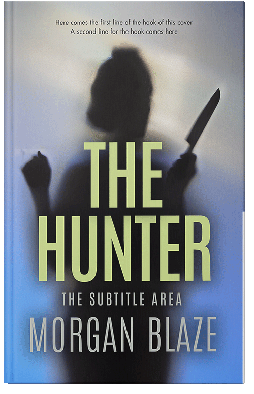 Front view of Hit Gray #35855 - Premade Mystery & Thriller & Suspense Book Cover | BookCoverZone*