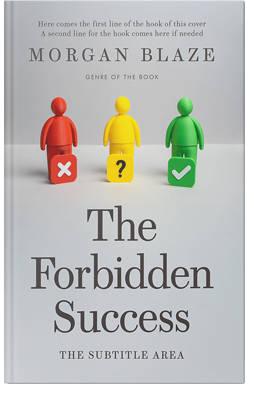 Front view of Premade Self-Improvement & Self-Help Book Cover - Iron