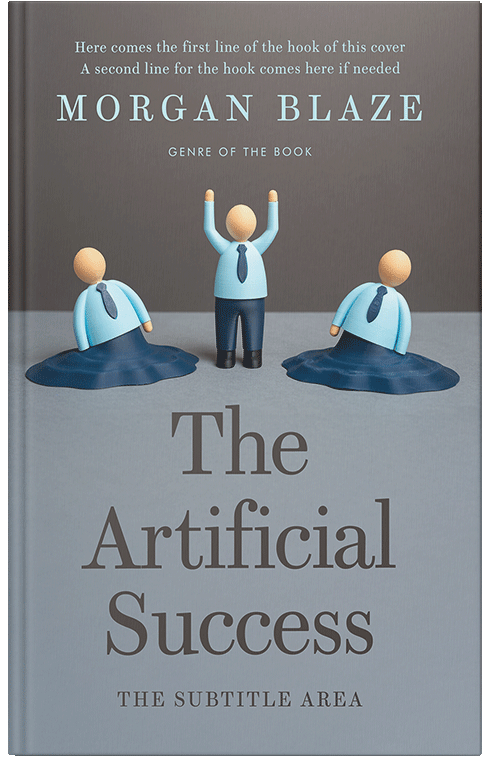 Front view of Premade Business Book Cover - Regent Gray