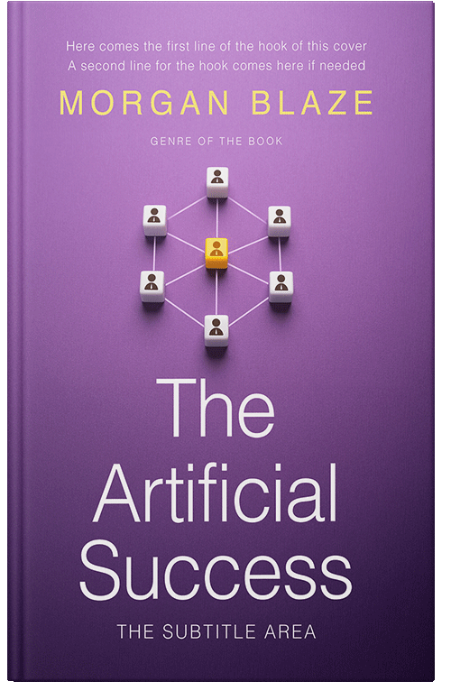 Front view of Premade Business Book Cover - Wisteria