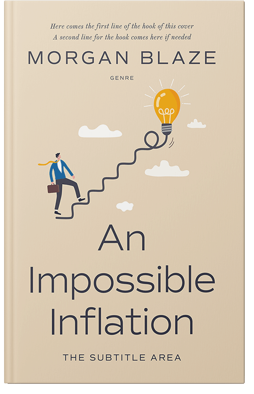 Front view of Premade Business Book Cover - Double Spanish White