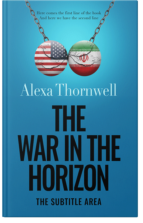 Front view of Premade Politics & Law & Society Book Cover - Eastern Blue