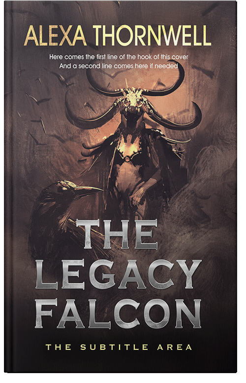 Front view of Premade Fantasy Book Cover - Thunder