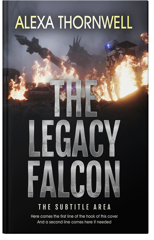 Front view of Custom & Premade Science Fiction Book Cover - Soft Amber #35963 | BookCoverZone*