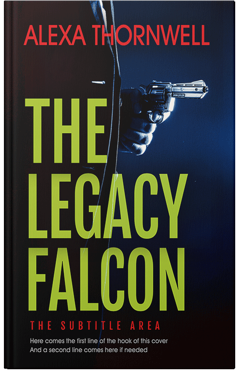 Front view of Premade Mystery & Thriller & Suspense Book Cover - Ebony