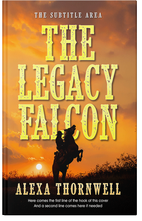 Front view of Custom & Premade Western Book Cover - Brandy Punch #36000 | BookCoverZone*