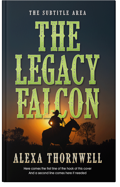 Front view of Custom & Premade Western Book Cover - Celery #36003 | BookCoverZone*