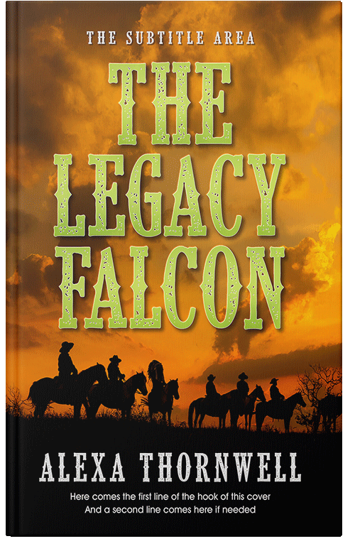 Front view of Custom & Premade Western Book Cover - Mai Tai #36004 | BookCoverZone*