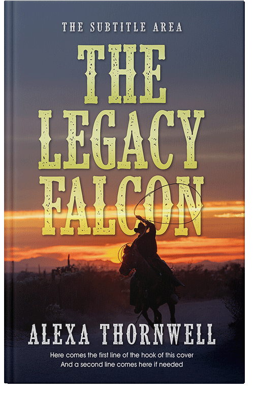 Front view of Custom & Premade Western Book Cover - Tuna #36009 | BookCoverZone*