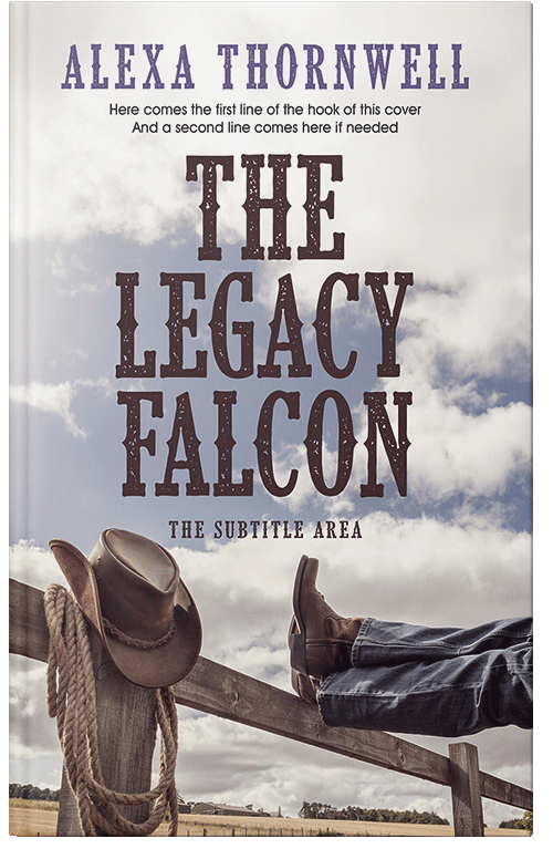 Front view of Custom & Premade Western Book Cover - Alto #36011 | BookCoverZone*