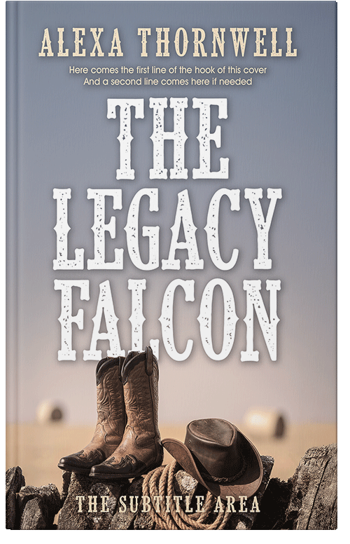 Front view of Custom & Premade Western Book Cover - Manatee #36012 | BookCoverZone*