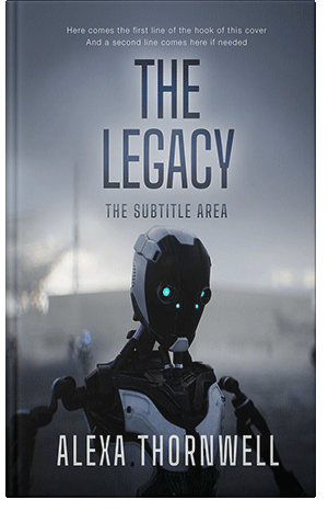 Premade Book Cover Bright Gray