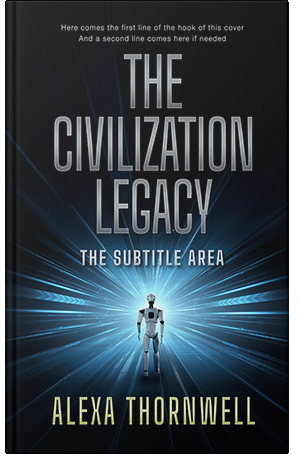 Premade Book Cover Tower Gray