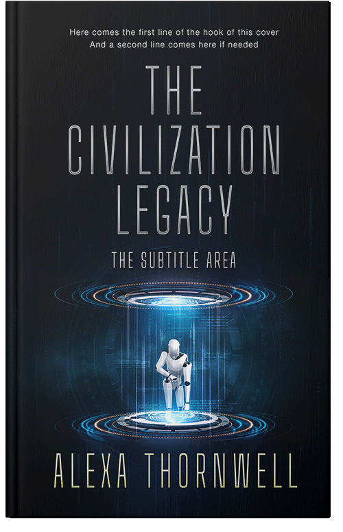 Front view of Custom & Premade Science Fiction Book Cover - Ebony #36023 | BookCoverZone*