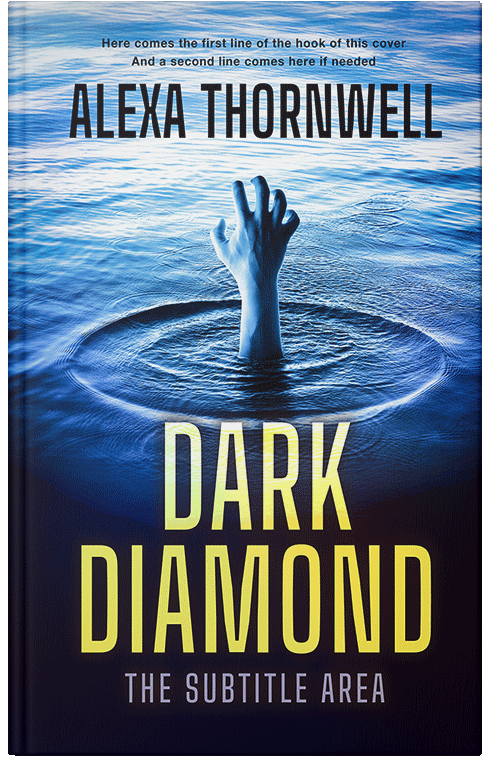 Front view of Custom & Premade Mystery & Thriller & Suspense Book Cover - Ebony #36048 | BookCoverZone*