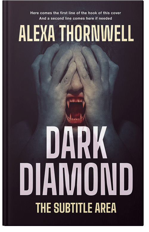 Front view of Custom & Premade Horror Book Cover - Wafer #36052 | BookCoverZone*