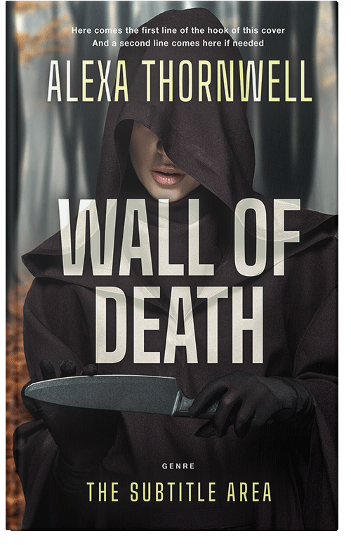 Front view of Premade Mystery & Thriller & Suspense Book Cover - Thunder #36060 | BookCoverZone*