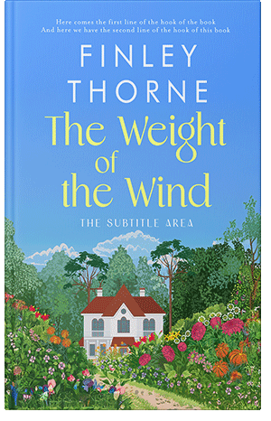 Premade Book Cover Cornflower Blue