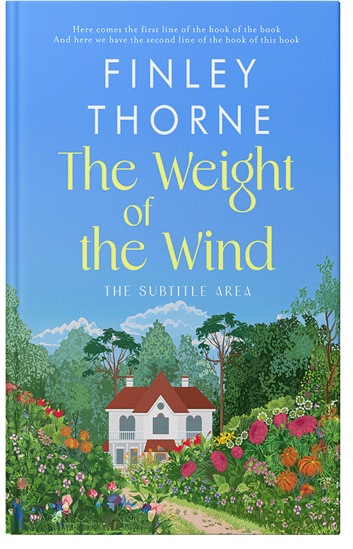 Front view of Custom & Premade Literary Fiction Book Cover - Cornflower Blue #36076 | BookCoverZone*