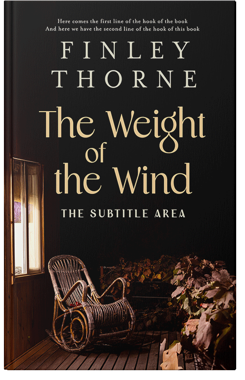 Front view of Custom & Premade Literary Fiction Book Cover - Tan #36084 | BookCoverZone*