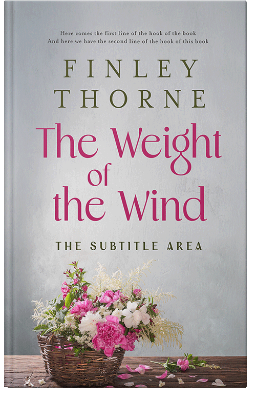 Front view of Custom & Premade Romance Book Cover - Pale Slate #36087 | BookCoverZone*