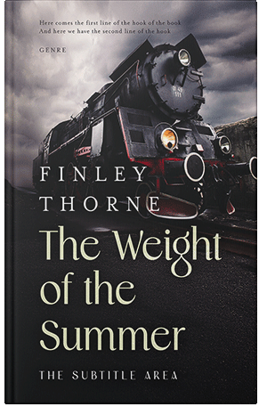 Premade Book Cover Silver Rust