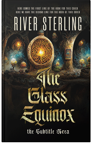 Premade Book Cover Tan