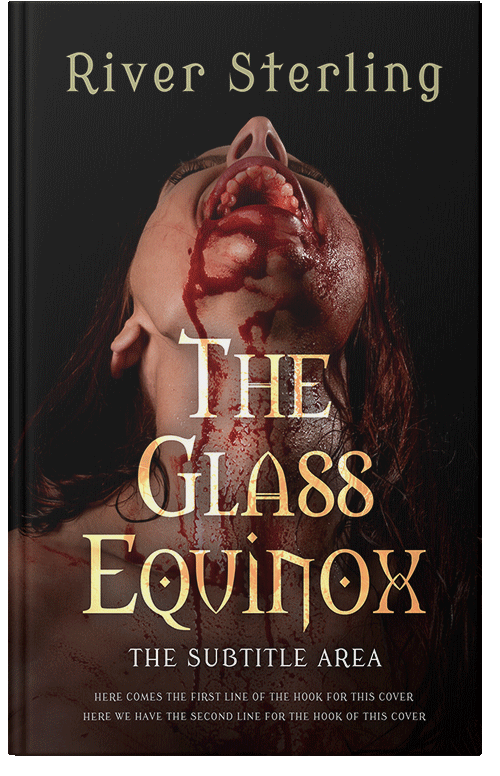 Front view of Custom & Premade Horror Book Cover - Antique Brass #36141 | BookCoverZone*