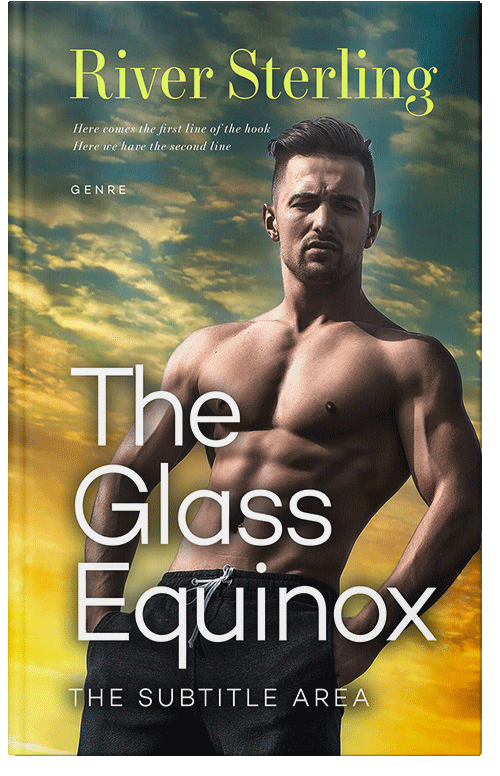 Front view of Custom & Premade Romance Book Cover - Lunar Green #36164 | BookCoverZone*