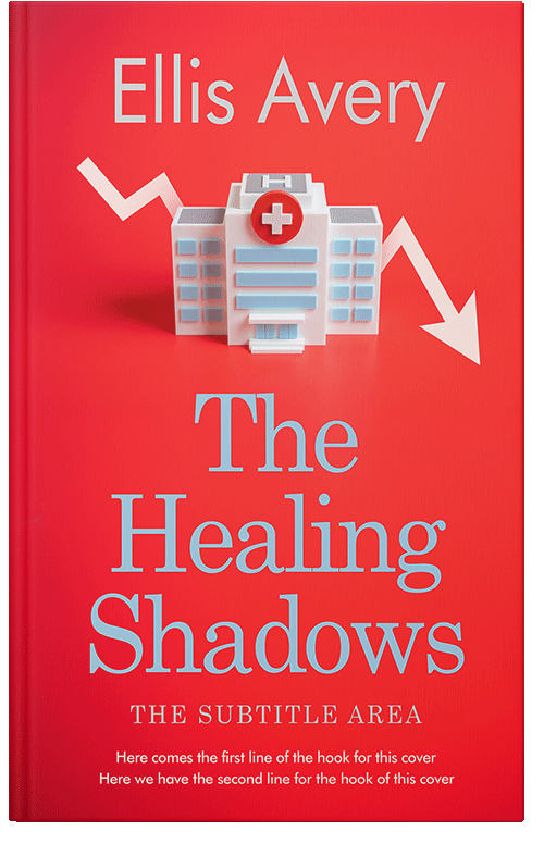 Front view of Premade Medical Book Cover - Torch Red #36165 | BookCoverZone*