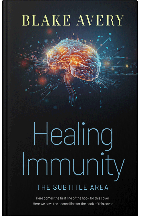 Front view of Premade Medical Book Cover - Ebony #36172 | BookCoverZone*