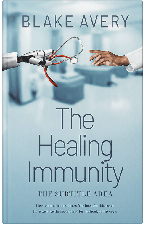 Front view of Premade Medical Book Cover - Ziggurat #36176 | BookCoverZone*