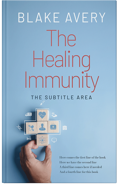 Front view of Premade Medical Book Cover - Regent St Blue #36178 | BookCoverZone*