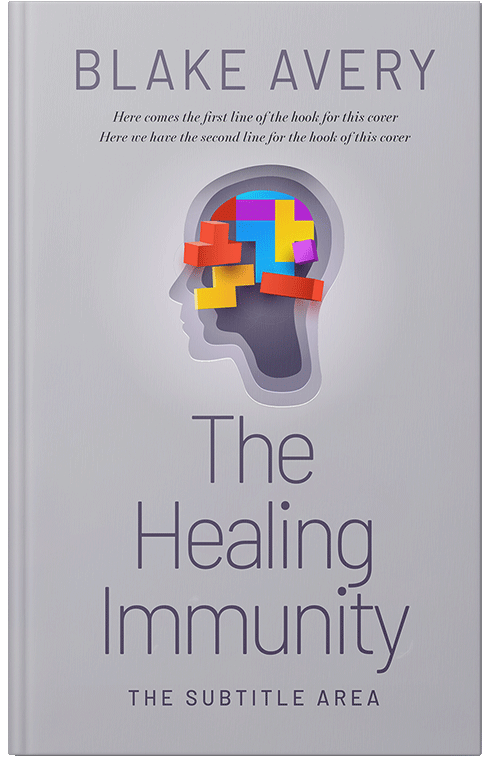 Front view of Premade Health & Mind & Body Book Cover - French Gray #36181 | BookCoverZone*