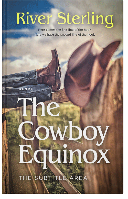 Front view of Premade Western Book Cover - Cement #36200 | BookCoverZone*