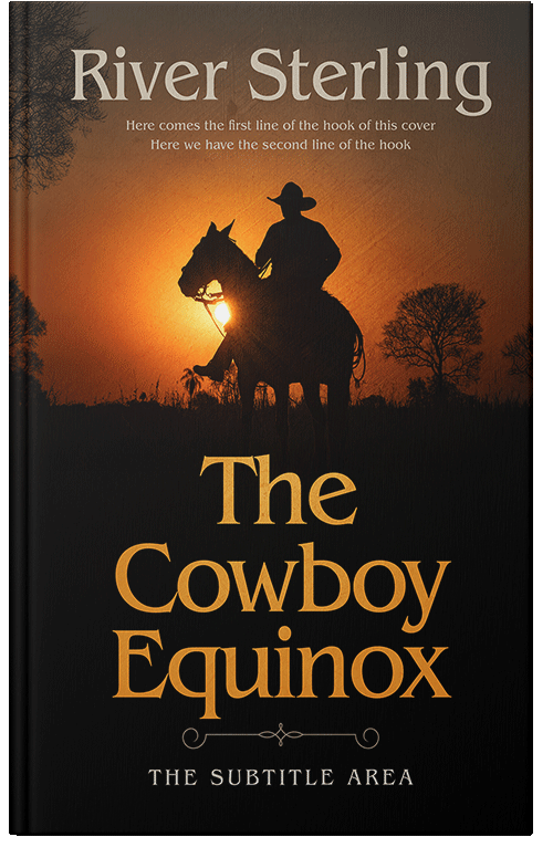 Front view of Premade Western Book Cover - Crowshead #36205 | BookCoverZone*