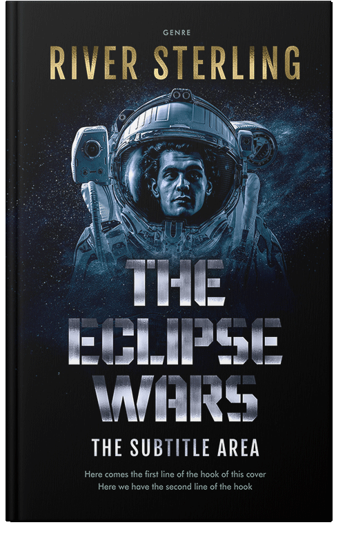 Front view of Premade  Book Cover - Ebony #36237 | BookCoverZone*