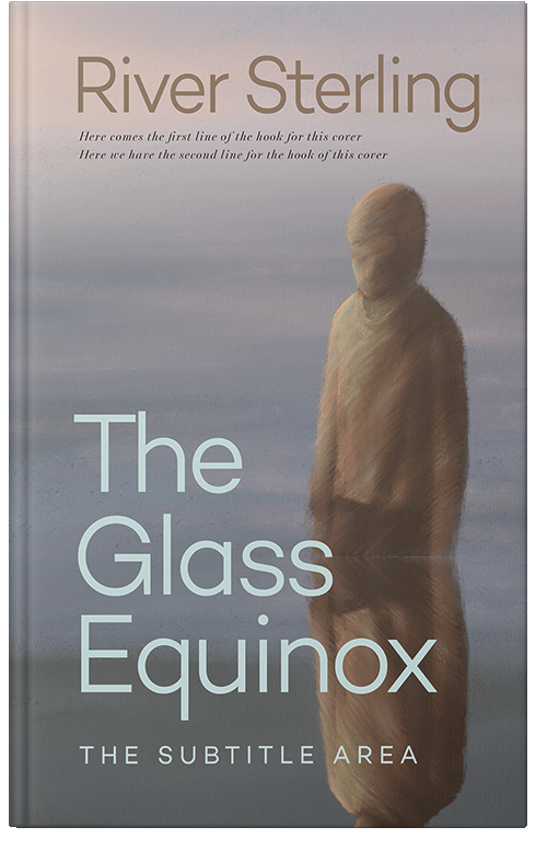 Front view of Premade Surreal Book Cover - Dusty Gray #36252 | BookCoverZone*