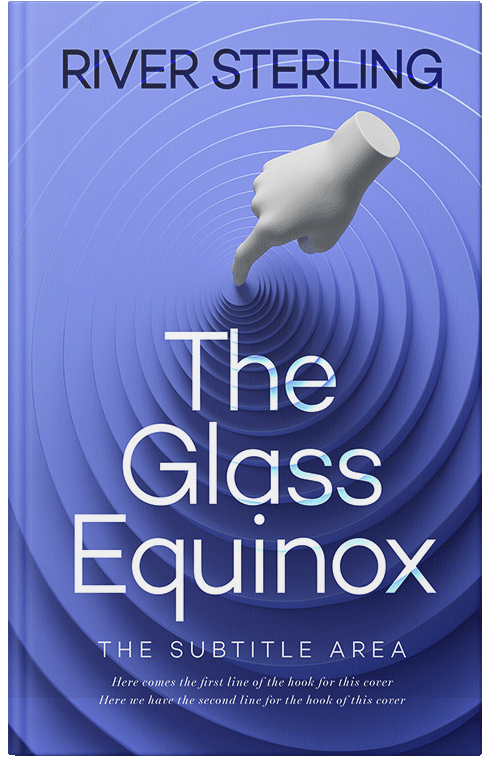 Front view of Premade Surreal Book Cover - Indigo #36259 | BookCoverZone*