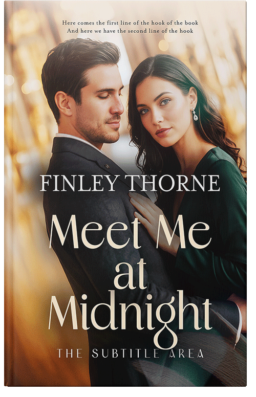 Front view of Premade  Book Cover - Cashmere #36305 | BookCoverZone*