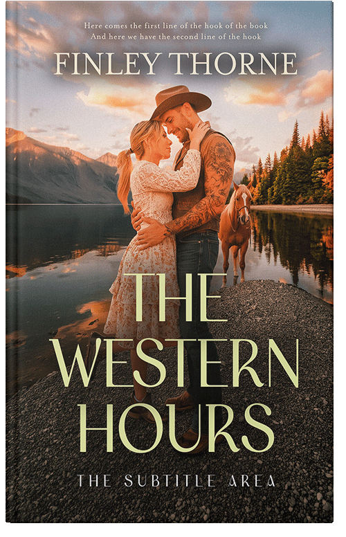 Front view of Premade  Book Cover - Calico #36307 | BookCoverZone*