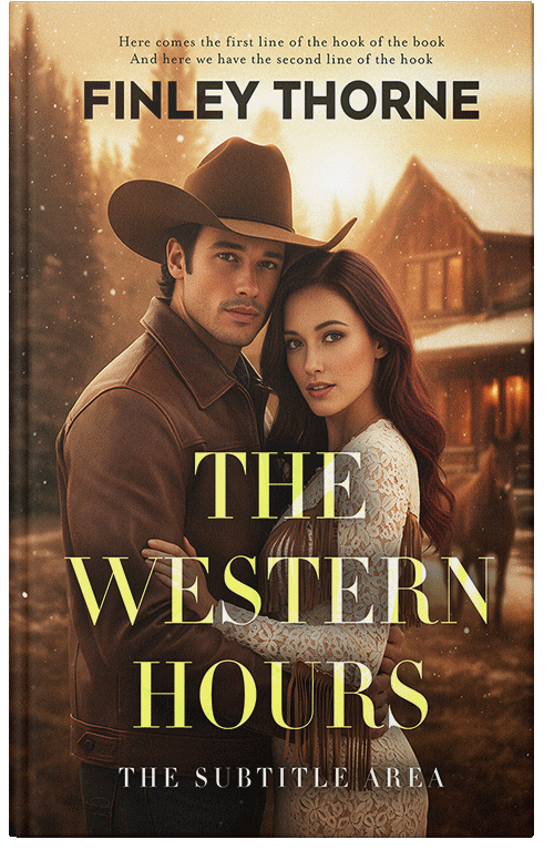 Front view of Premade Western Book Cover - Cedar