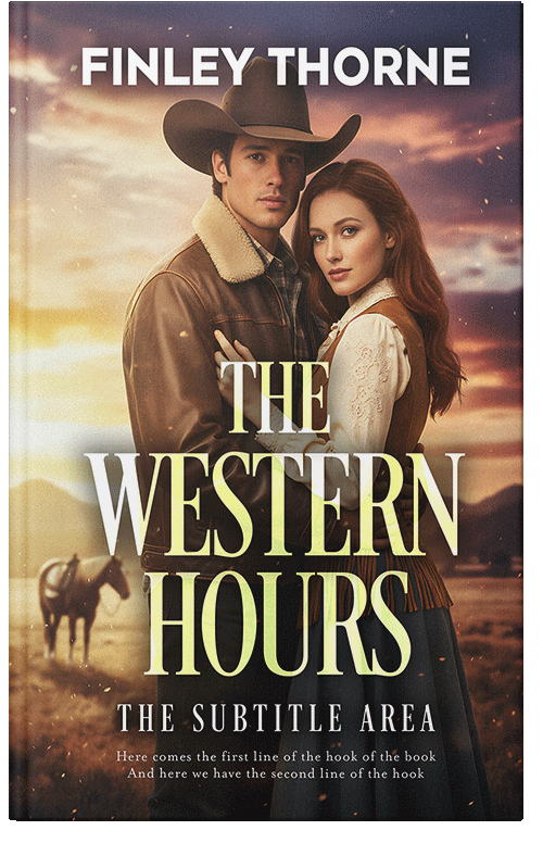 Front view of Premade Western Book Cover - Zombie