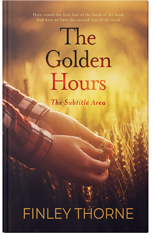 Front view of Premade Nature Book Cover - Raw Sienna #36358 | BookCoverZone*