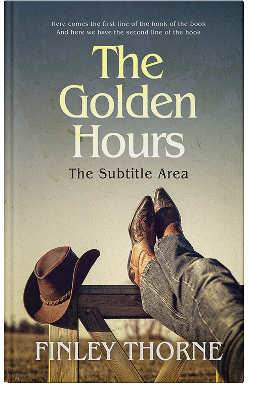 Front view of Premade Nonfiction Book Cover - Heathered Gray