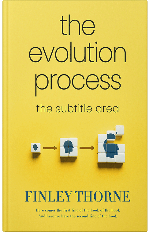 Front view of Premade Self-Improvement & Self-Help Book Cover - Energy Yellow #36380 | BookCoverZone*